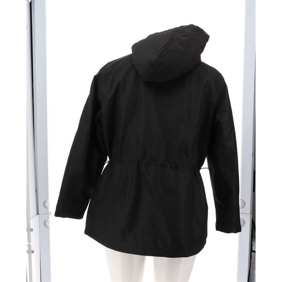 Susan Graver Water Resistant 2-in-1 System Jacket Black Dark Grey A460573W - Picture 5 of 9